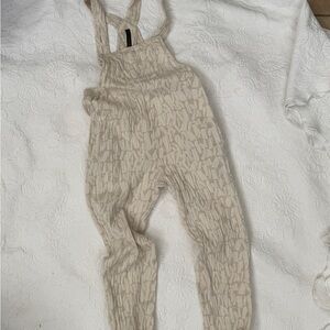 100% Cotton Stylish Cream Jumpsuit